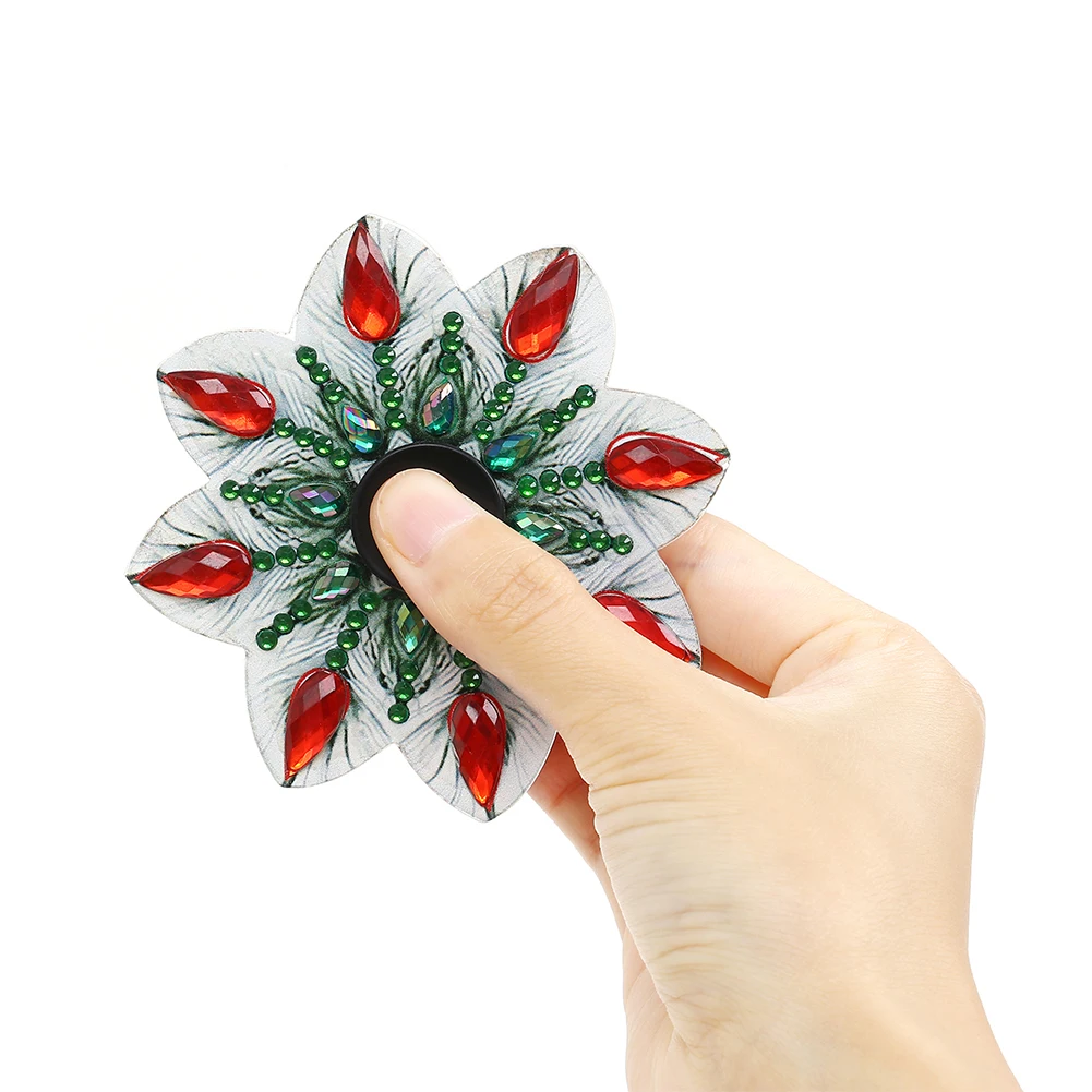 Двусторонняя алмазная живопись Спиннер на кончик пальца Стразы AB кристалл