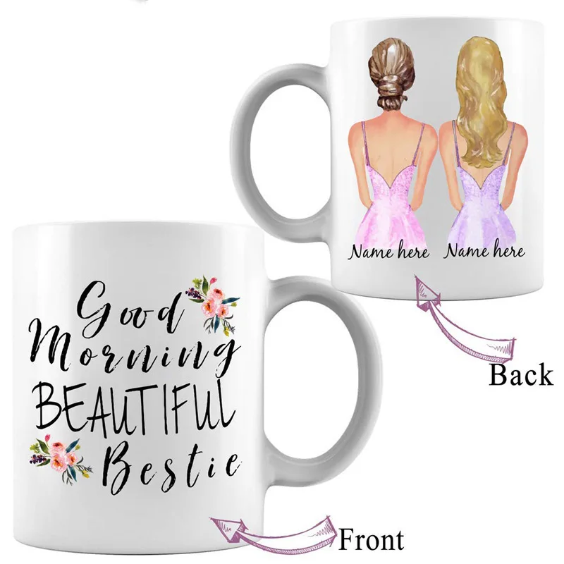 Персонализированные смешные доброе утро кофе кружка лучший друг день рождения