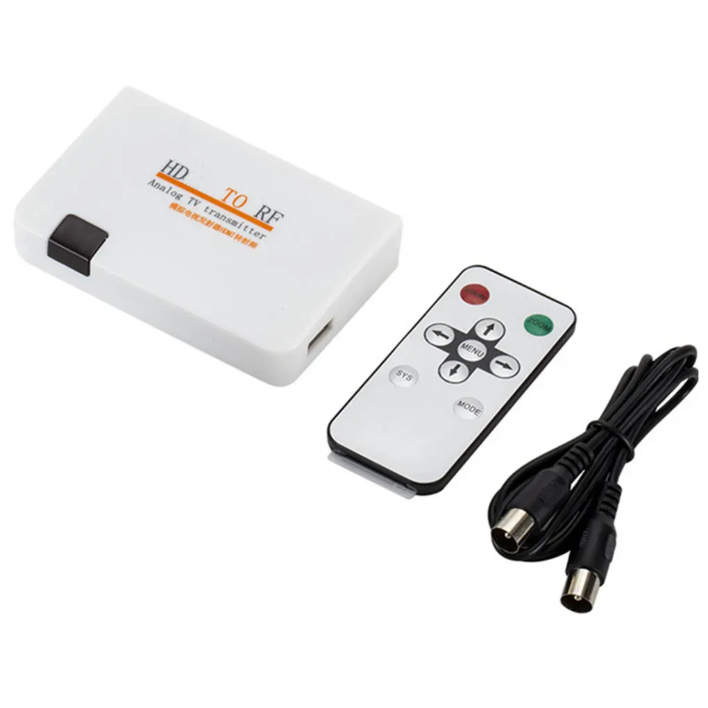 

Universal HDMI-compatibility To RF Coaxial Converter Box Adapter Cable with Remote Control Power Supply for TV Converting