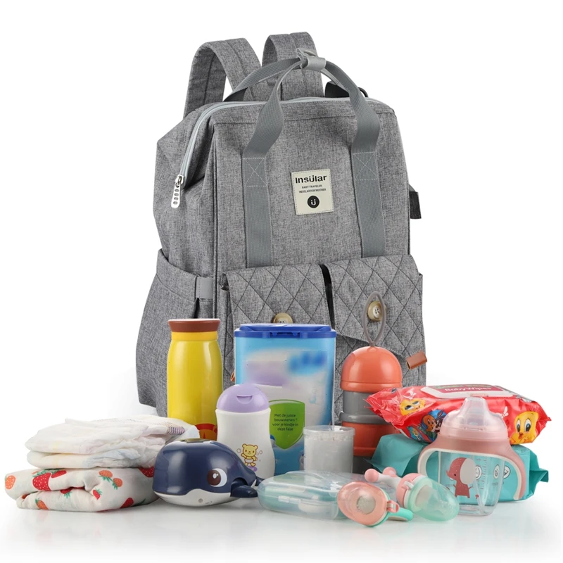 

Insular Nappy Bag Stroller Bolsa Large Capacity Baby Travel Backpack Mommy Nursing Bag Baby Care Changing Diaper Bag
