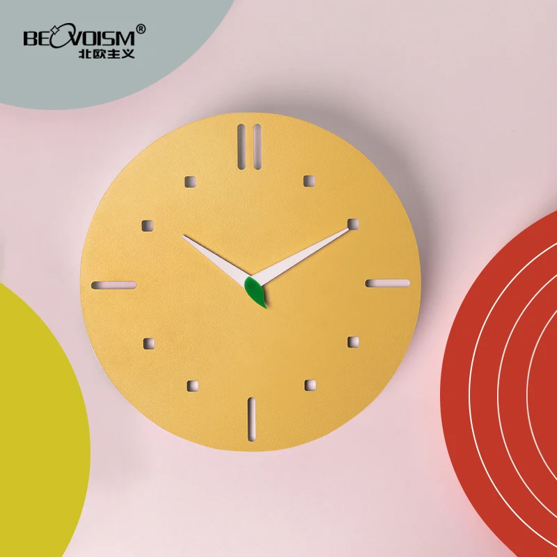 

Nordic 3d Wall Charts Mute Creative Wooden Modern Wall Clock for Children Art Deco Kitchen Reloj Cucu Home Decoration DD55WC