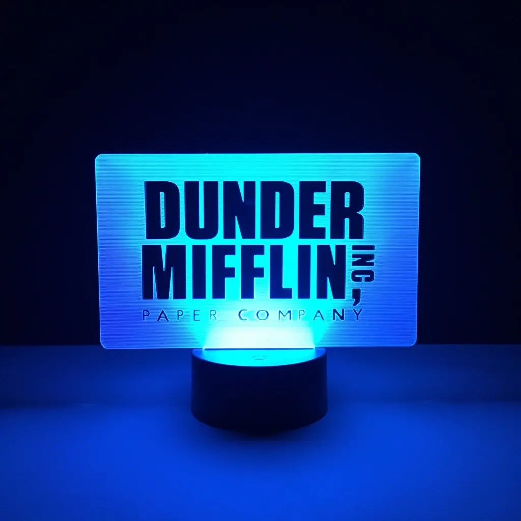 Крутой детский светодиодный ночник для офиса Dunder Mifflin светильник льник детской