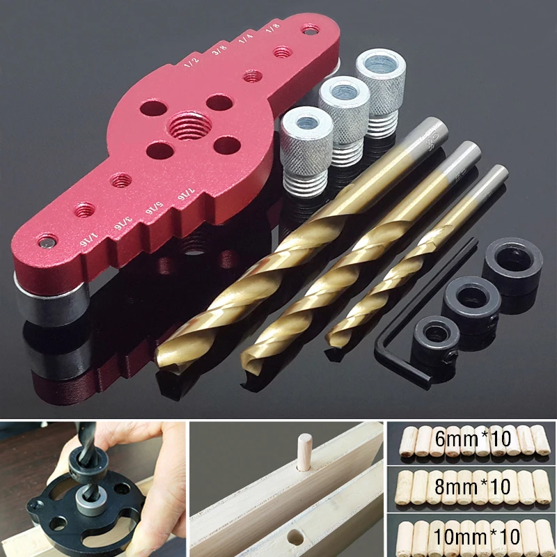 Самоцентрирующийся дюбель 6/8/10 мм вертикальный Карманный Дырокол из сплава