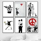 5D алмазная живопись, сделай сам, граффити Бэнкси, искусство, алмазная вышивка, поцелуй, мир, популярный Набор для вышивки крестиком, мозаика, домашний декор