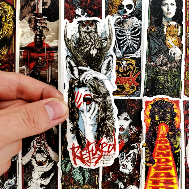 

10/30/50pcs/lot Cartoon Gothic Horror Girl Waterproof Stickers For Refrigerator Motorcycle Skateboards Laptop Luggage Guitar