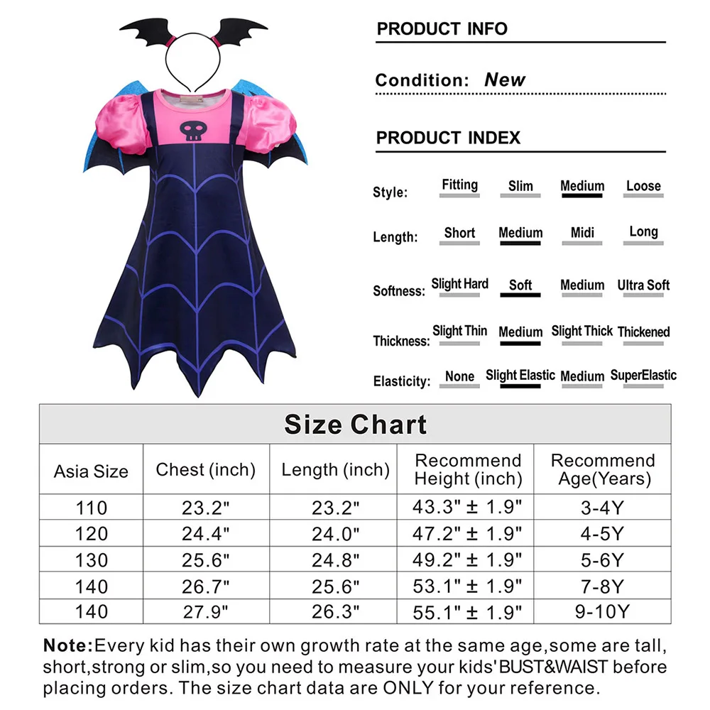 AmzBarley/костюмы вампира для девочек крылья маска повязка на голову маленьких