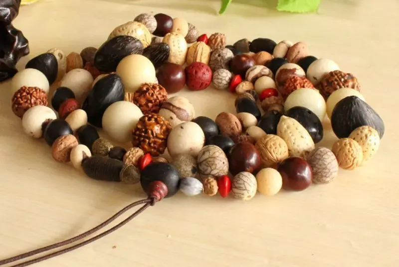 18 видов Семян Бодхи Тибетский буддизм 108 молитвенные бусины Мала ожерелье|mala