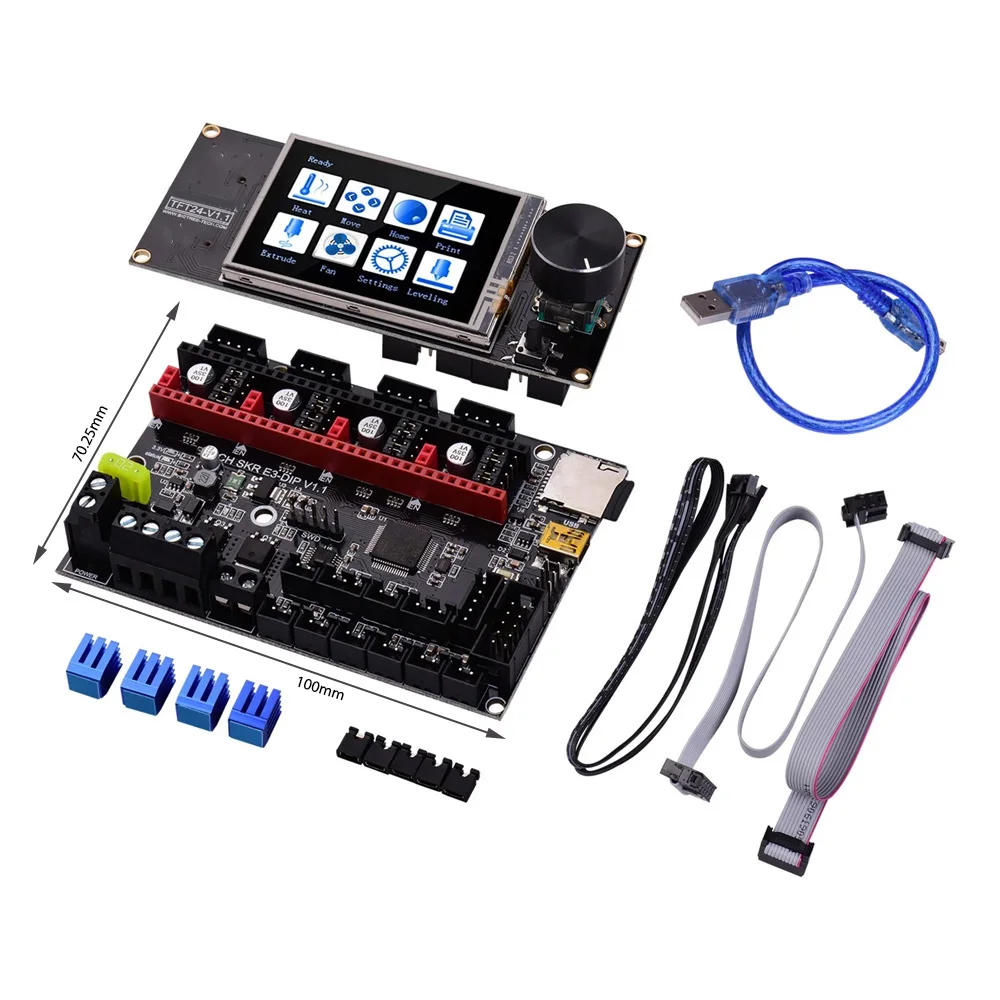 

SKR E3 DIP V1.1 32Bit Control Board Motherboard with TFT24 TouchScreen Display Kits 3D Printer Parts for Ender-3 Bitcoin mining