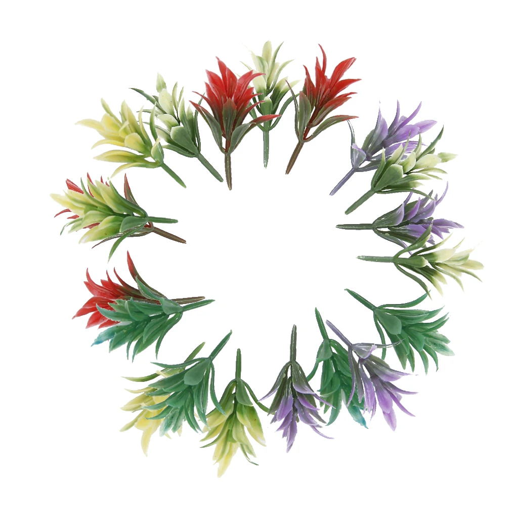 100 красочная модель цветущих растений железная дорога парк сад сцена 1:100 HO TT Scale |