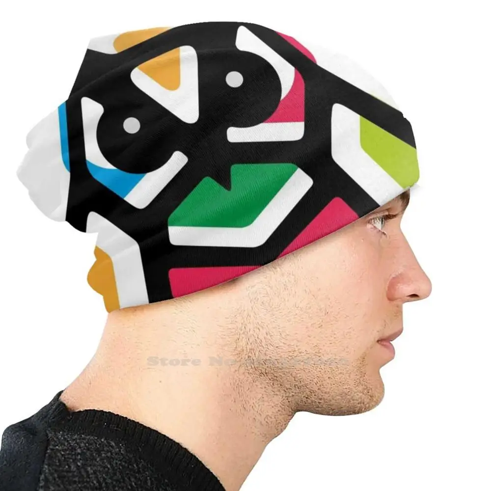 Шапка с радужными анигами и рисунком совы уличная шапка Солнцезащитная