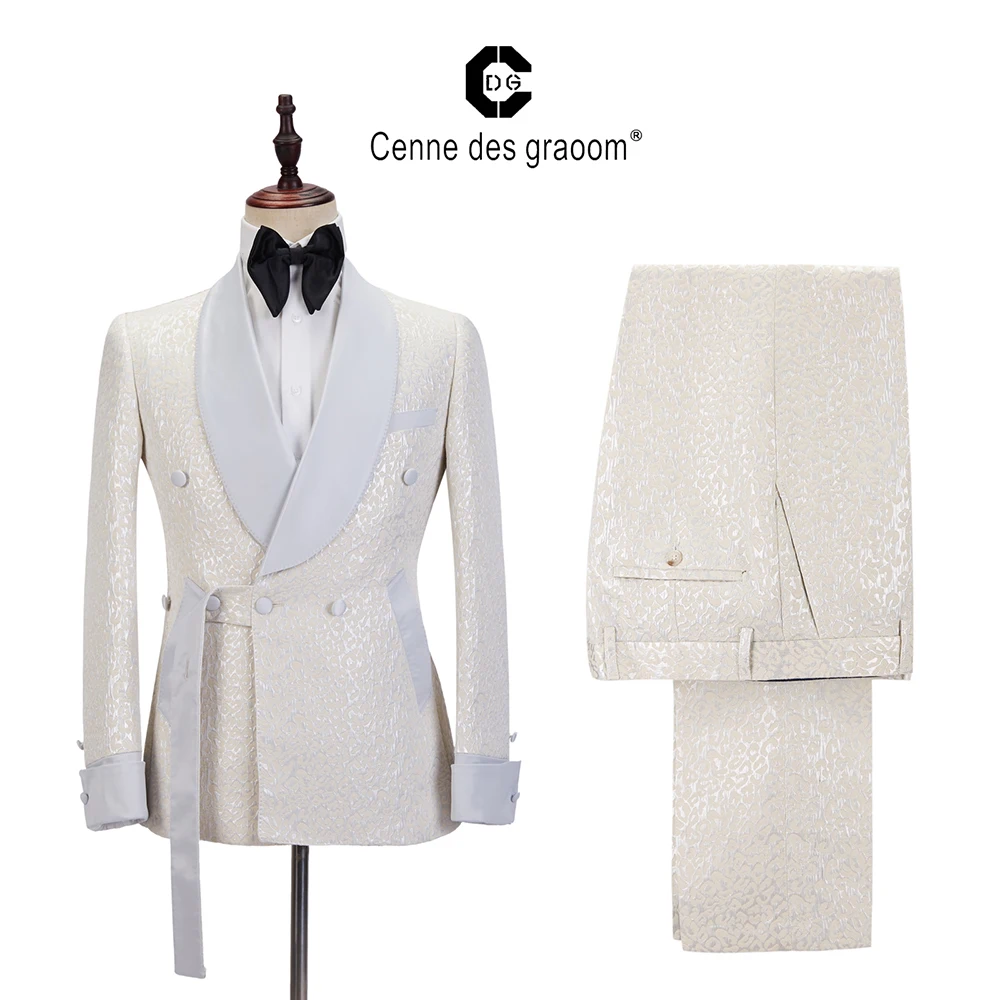 Новый мужской костюм Cenne Des Graoom из 2 предметов Блейзер брюки шаль лацканы атласный