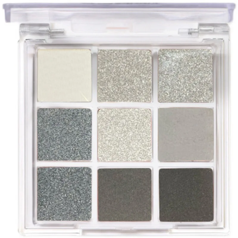 Новая Палетка для глаз New Daily Smoky Makeup Eyeshadow 9 Color Decay City Pearlescent Matte Anti-sweat Punk Rock Gray Party