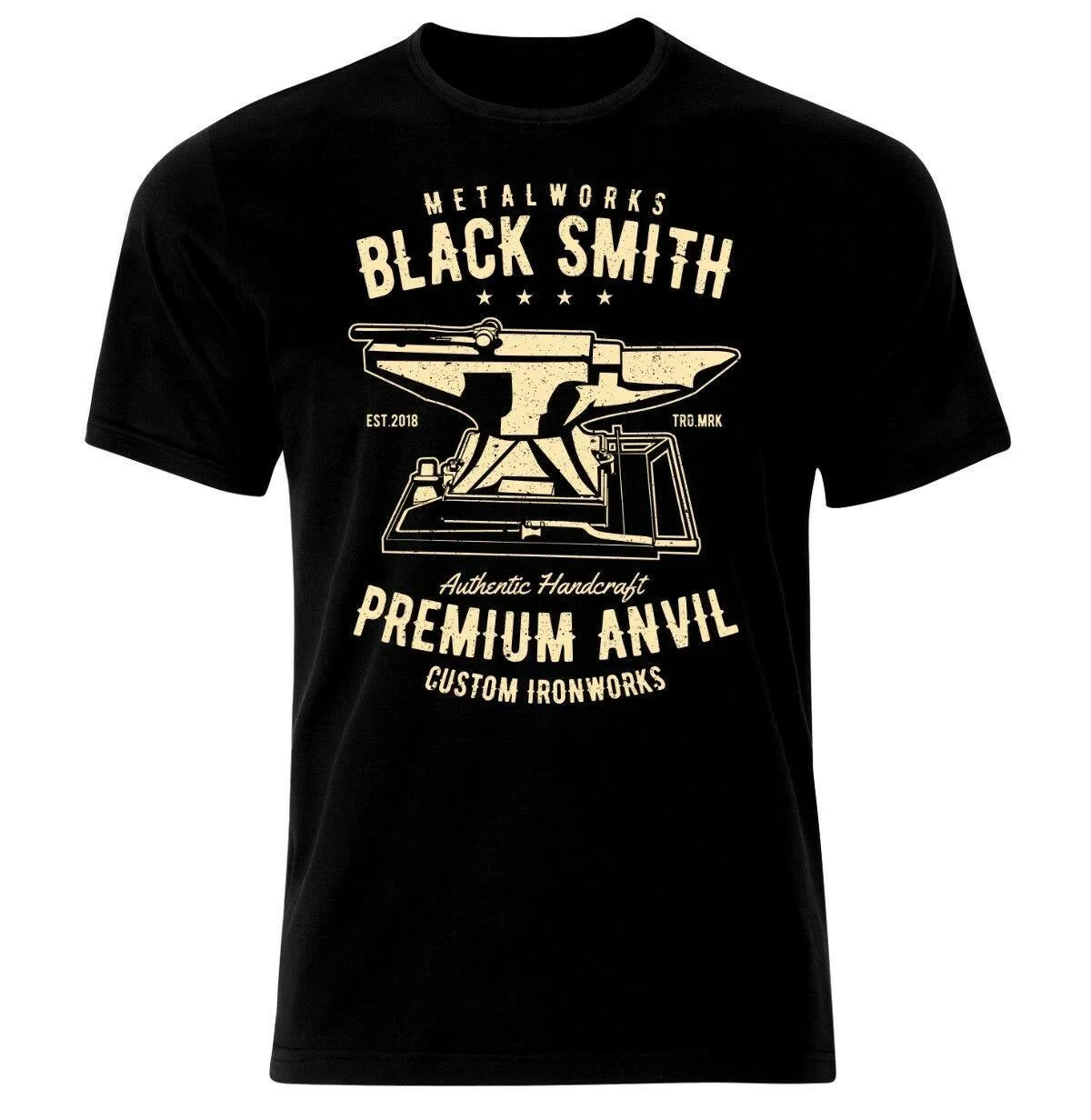 

Retro Metal Print Men's Summer Cotton Short-sleeved T-shirt