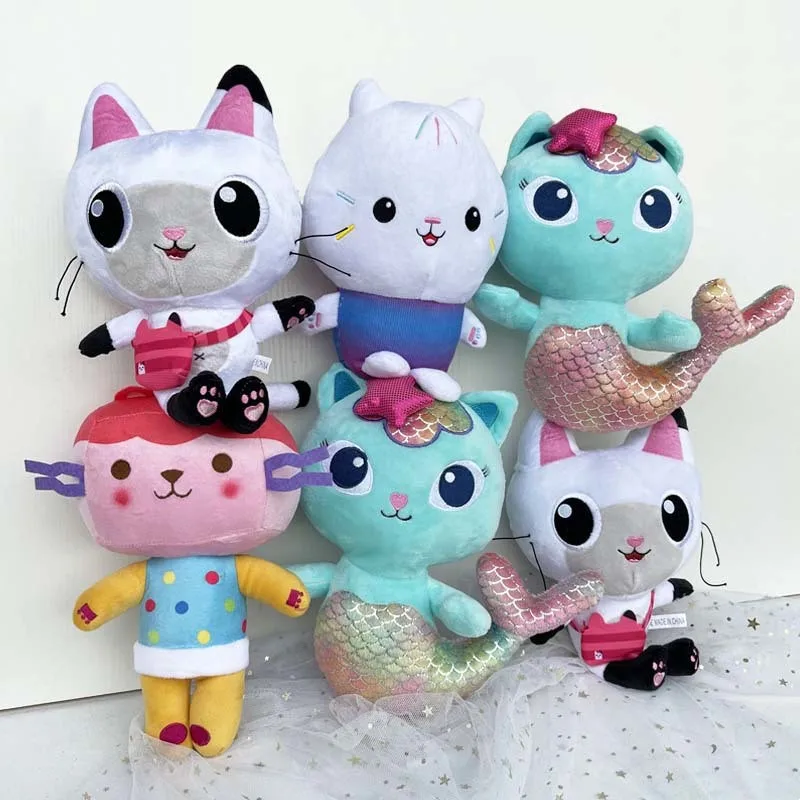 Кукольный домик Gabby плюшевые игрушки Mercat Мультяшные мягкие животные фиолетовая