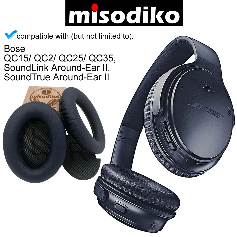 Сменные амбушюры misodiko, амбушюры, подушки для Bose quietкомфорт QC35 QC25 QC2 QC15, SoundTrue, AE2 AE2i AE2w подушки для наушников