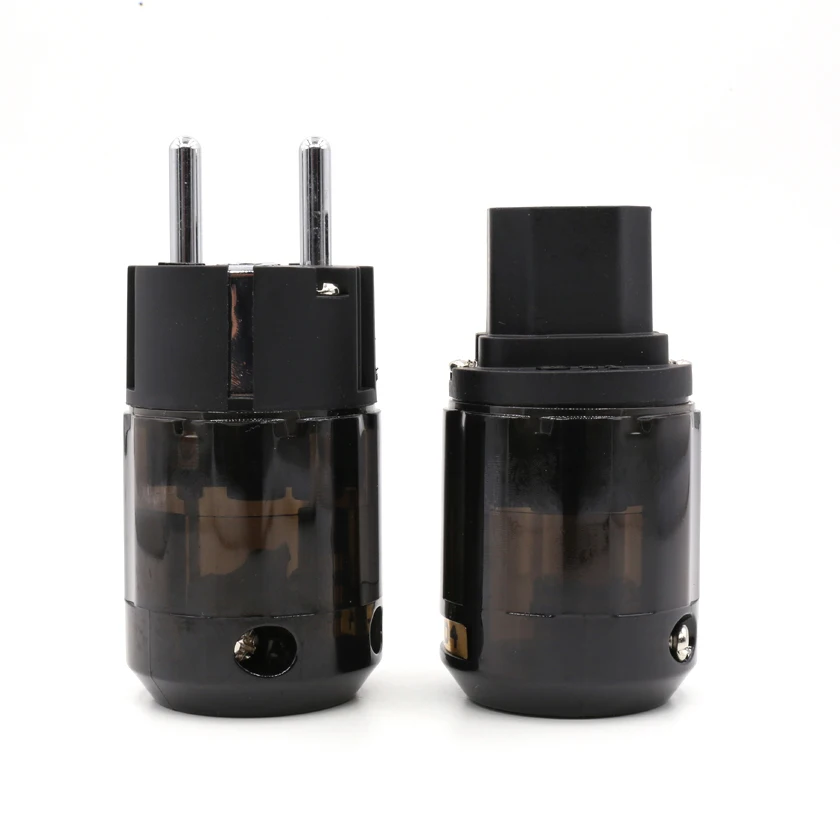 Пара P 004E EUR AC Мощность штекер вилкой C 004 разъем IEC HIFI сети штепсельной