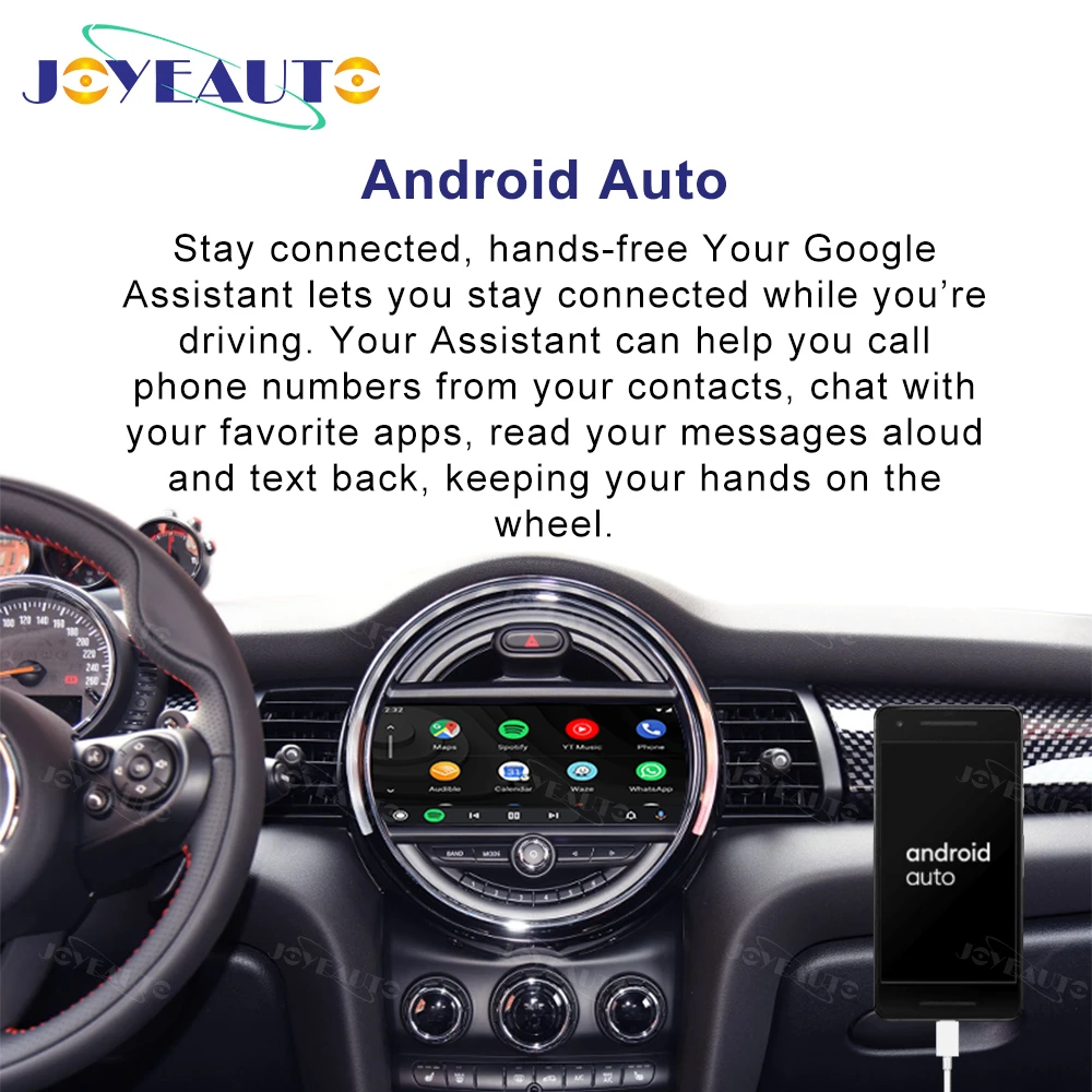 Joyeauto беспроводной Apple Carplay для BMW MINI F Type NBT 2013 2017 Android Авто iOS зеркало автомобиля