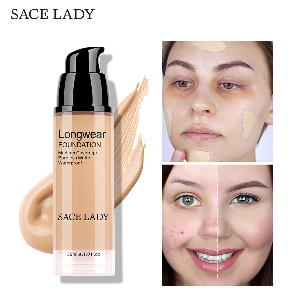 SACE LADY Make Up набор Тональная основа 30 мл Жидкая Основа матовая с высоким покрытием
