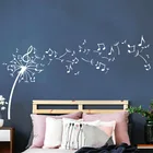 Большой Одуванчик музыкальная нота Наклейка на стену спальня диван природа цветок растение лесной дикий стикер на стену детская комната виниловый Декор