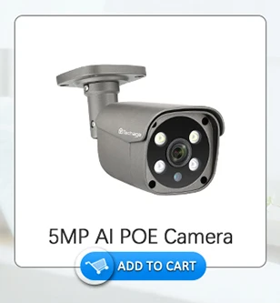Techage H.265 4CH 5MP POE NVR комплект системы видеонаблюдения двухсторонняя аудио AI IP камера ИК Открытый водонепроницаемый видео безопасности комплект наблюдения