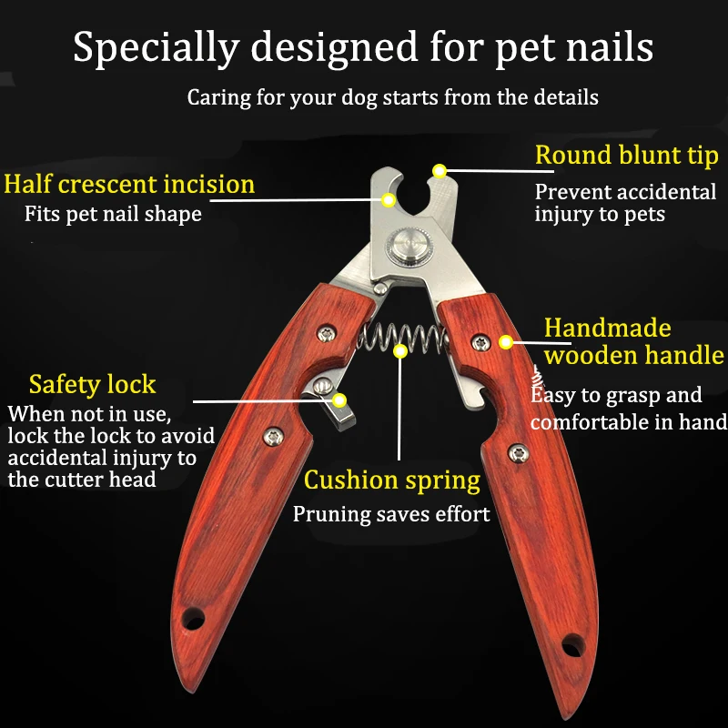 Машинка для стрижки питомцев из необработанного дерева нержавеющей стали