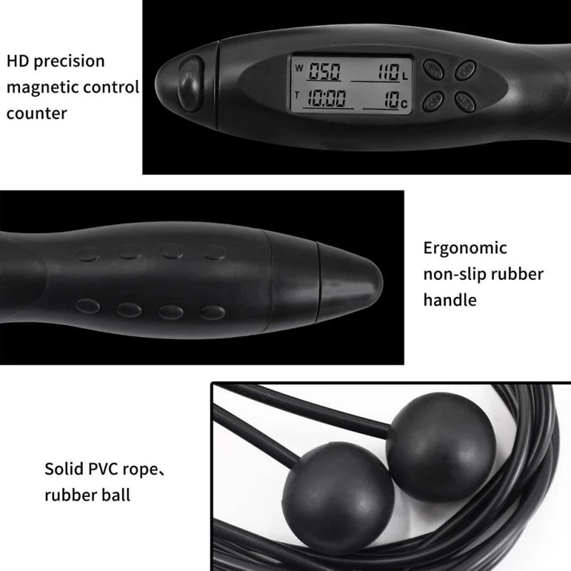 Умная Электронная Скакалка цифровая скакалка прочная износостойкая с цифровым