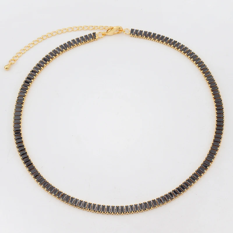 Модный хрустальный Новый Искрящийся микро-паве чокер черный CZ подвески для