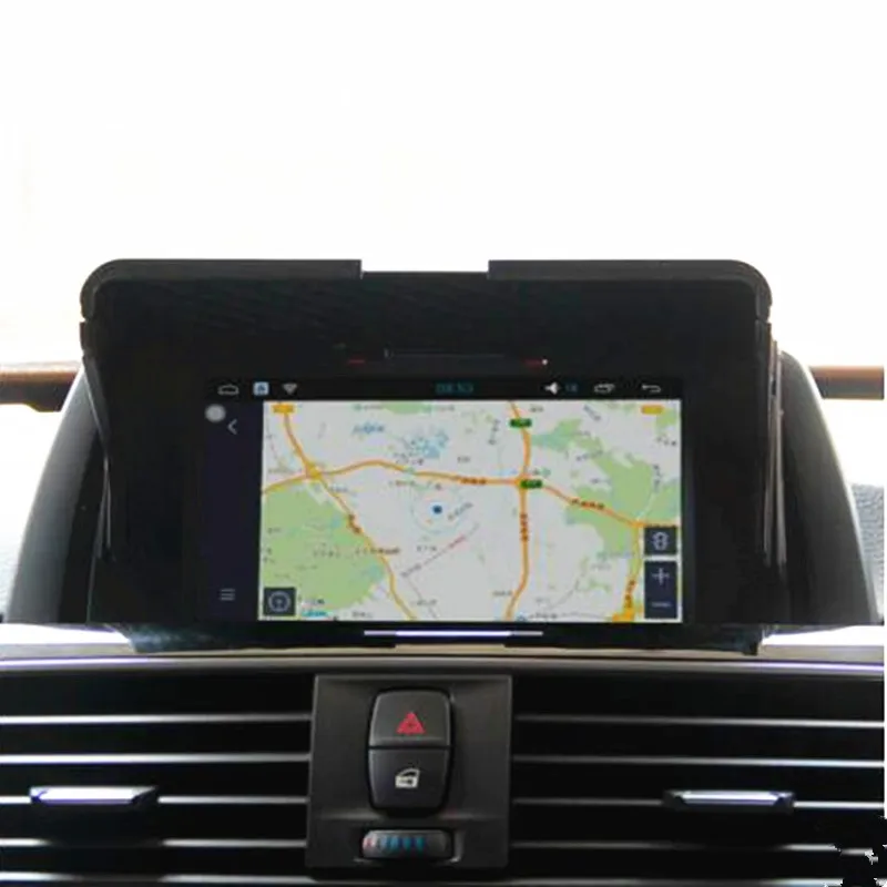 Upgrade высокое качество автомобильный навигационный солнцезащитный козырек gps дисплей солнцезащитный экран антибликовый самоклеящийся Универсальный