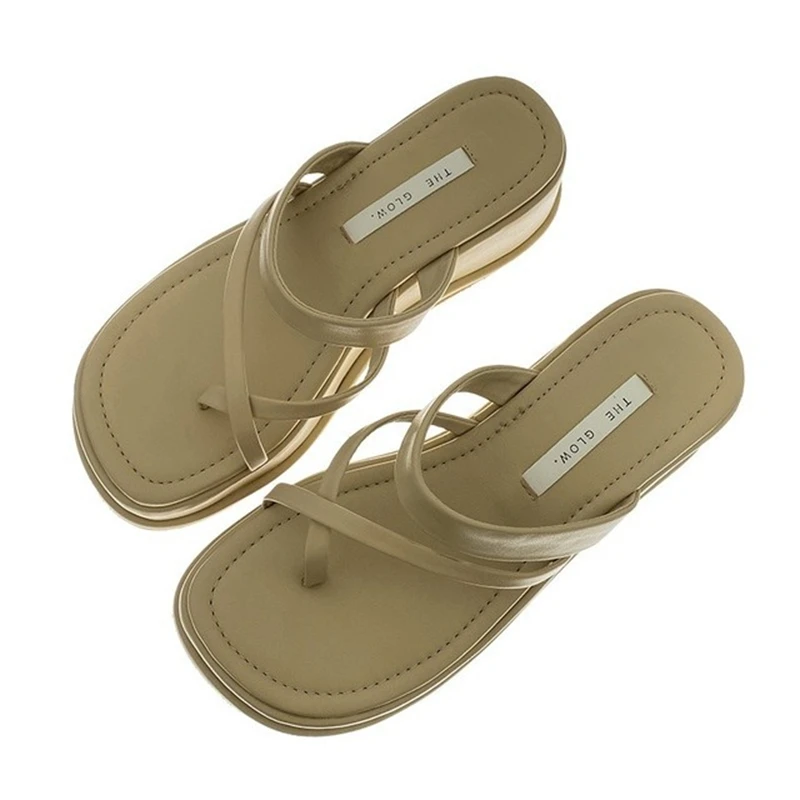 

Женские тапочки, Новинка лета 2021, Корейская версия Dongdaemun, шлепанцы на толстой подошве для женщин