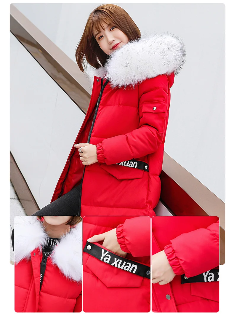 Big Size 6XL 7XL 8XL Women Jacket Winter Fur Hooded Parkas Female Plus Size Loose Women Thick Warm Cotton Women Long Coat Winter