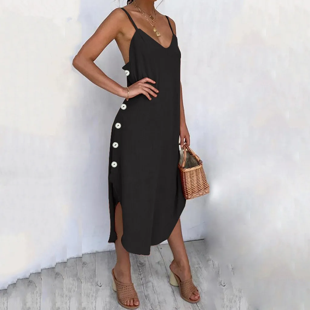 Большие размеры свободные сексуальные вечерние пляжные повседневные Boho платье
