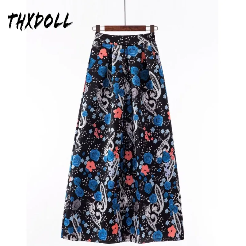 Африканская юбка полиэстер Повседневная Этническая Женская в горошек длина до