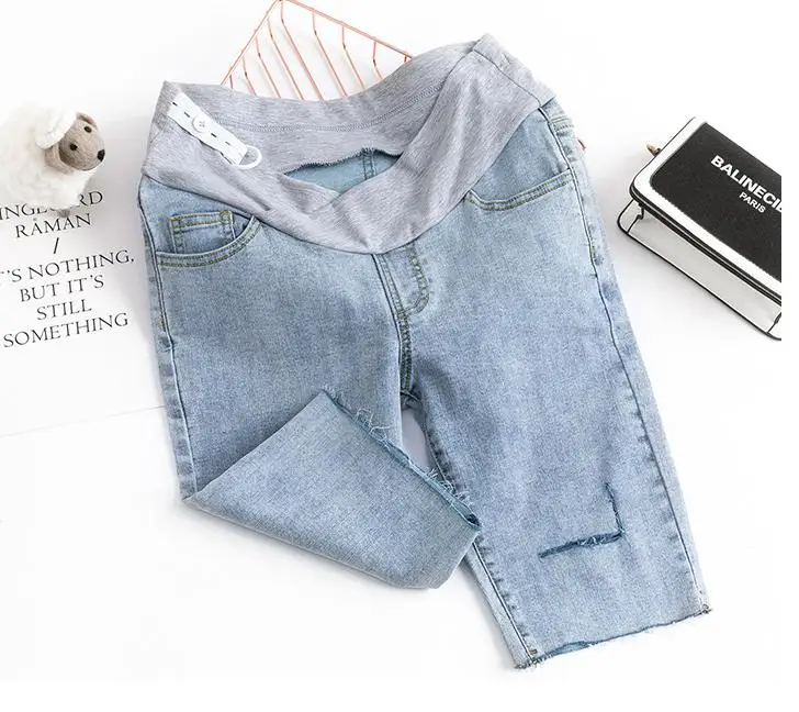 Женские брюки на шнурке повседневные спортивные джинсовые с эластичным поясом