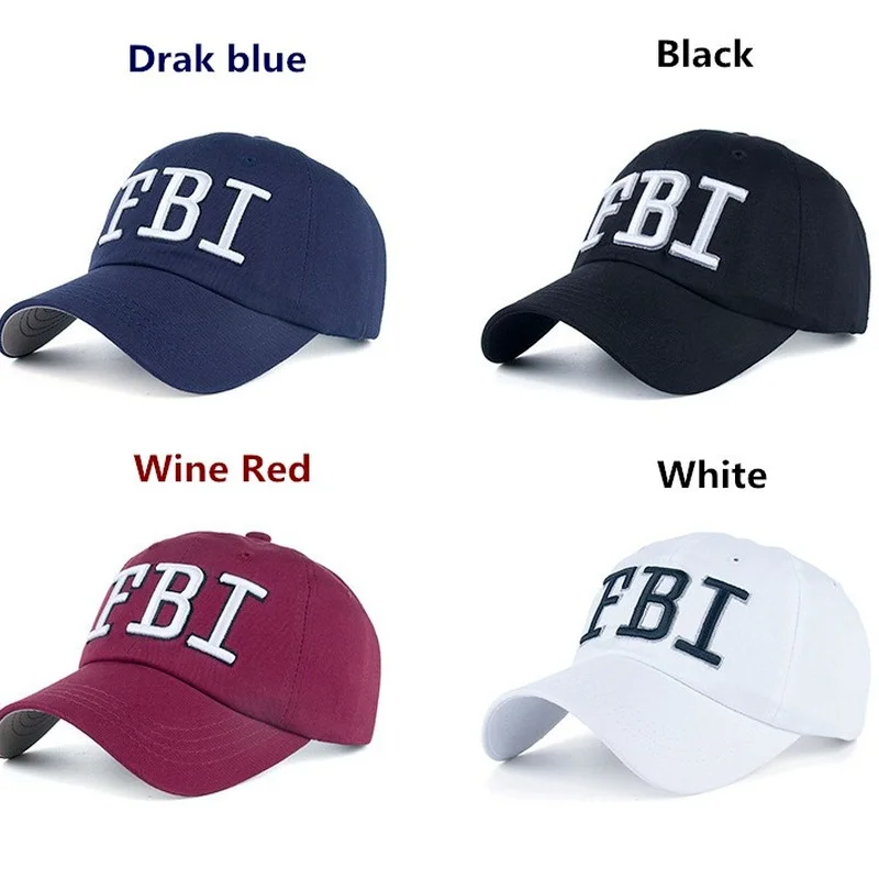 Fashion Cap Outdoor Hat 4 Panel Baseball Hat Brand Snapback Cap Bone FBI Snapback for Men High Quality Tactical Cap Hat