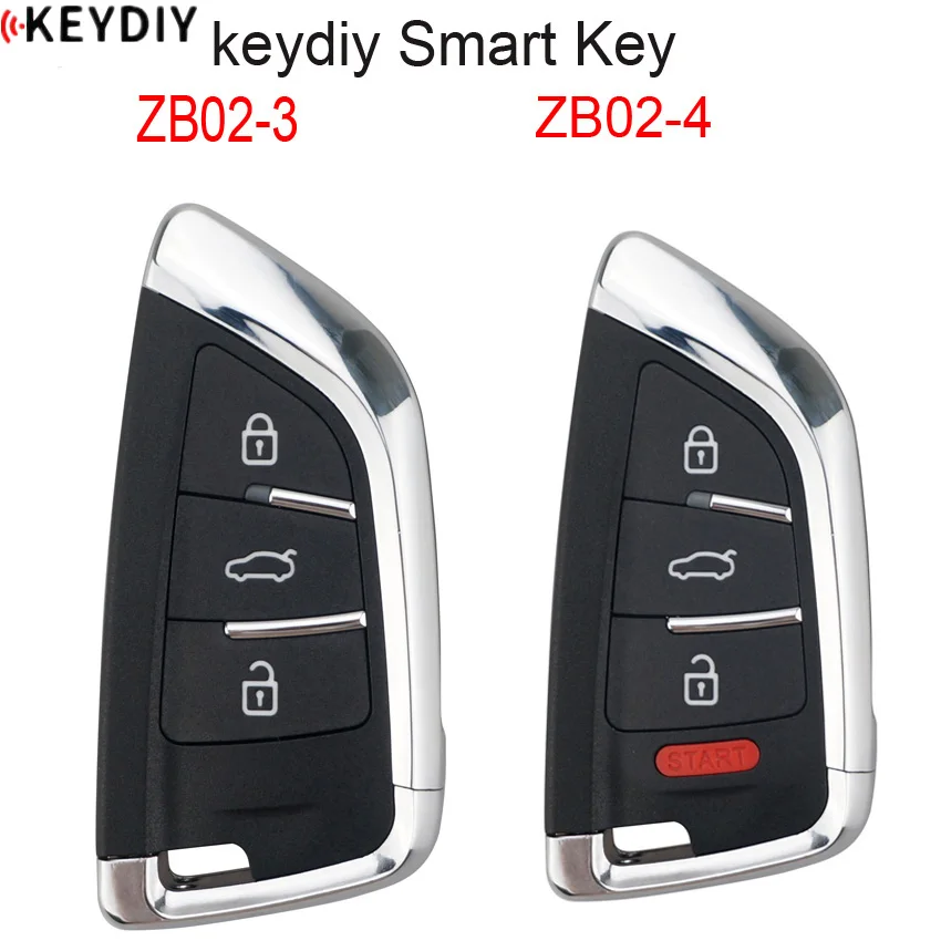 KEYDIY универсальный смарт-ключ ZB02-3/ZB02-4 для KD-X2 KD900 мини KD Автомобильный ключ дистанционного замена подходит более 2000 моделей