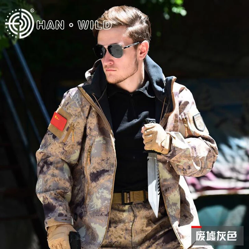 TAD Tactical Softshell Sharkskin охотничья одежда куртка+ брюки Водонепроницаемый Открытый Кемпинг походные спортивные костюмы 12 цветов