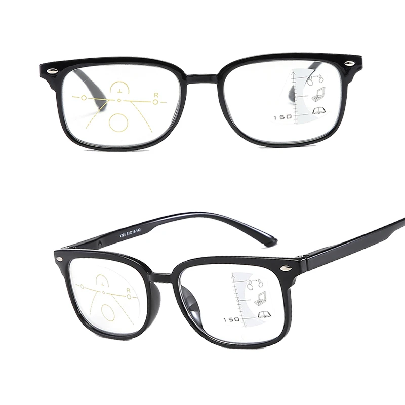 2020 анти синие многофокальные очки для чтения женщин и мужчин почти прогрессивные