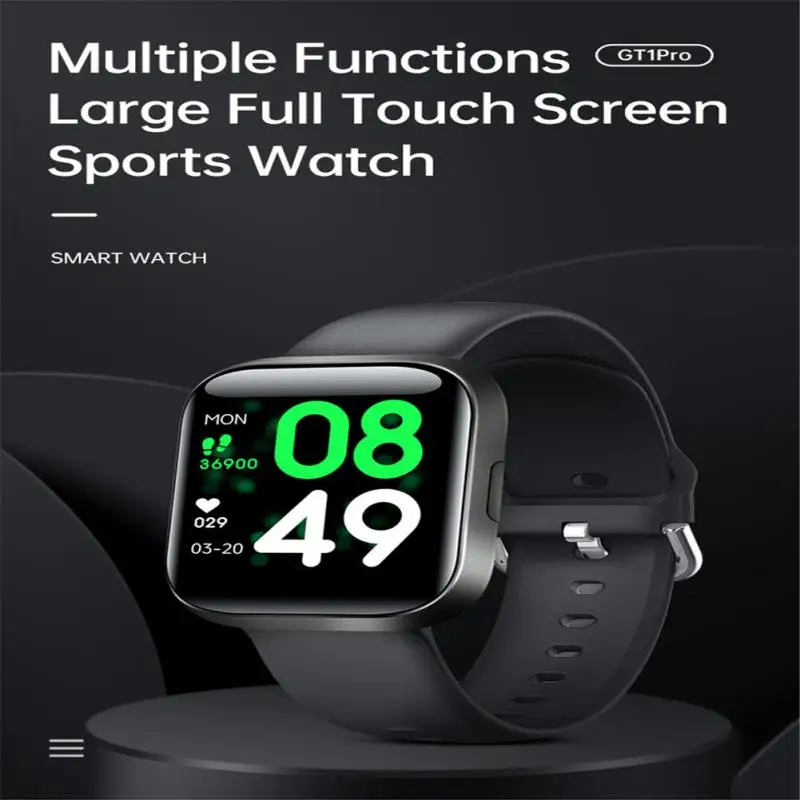 

New GT1pro full touch big screen sports watch smart blood pressure heart rate monitoring Bluetooth-compatible IP68 waterproof
