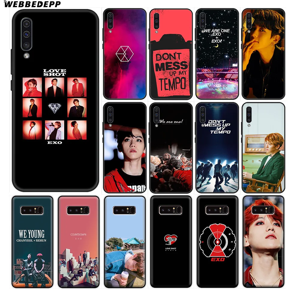 Мягкий чехол Exo K Pop Baekhyun для Samsung Galaxy A10 A30 A40 A50 A60 A70 M10 M20 M30 M40 Note 8 9 10 Plus | Мобильные