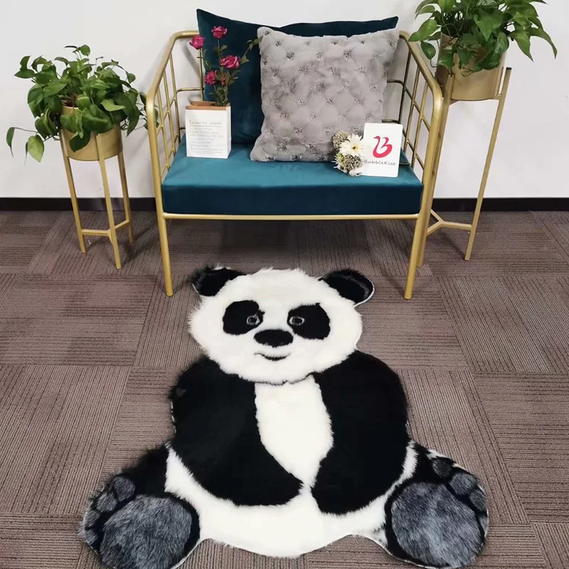 Новинка 2020 меховой ковер для гостиной коврик с пандой детской комнаты Домашний