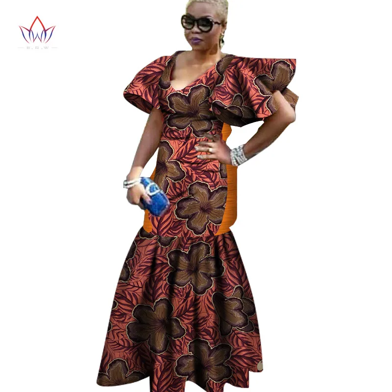 2017 г. в африканском стиле платья для Дамская Мода Дизайн Дашики женщин Базен Riche v
