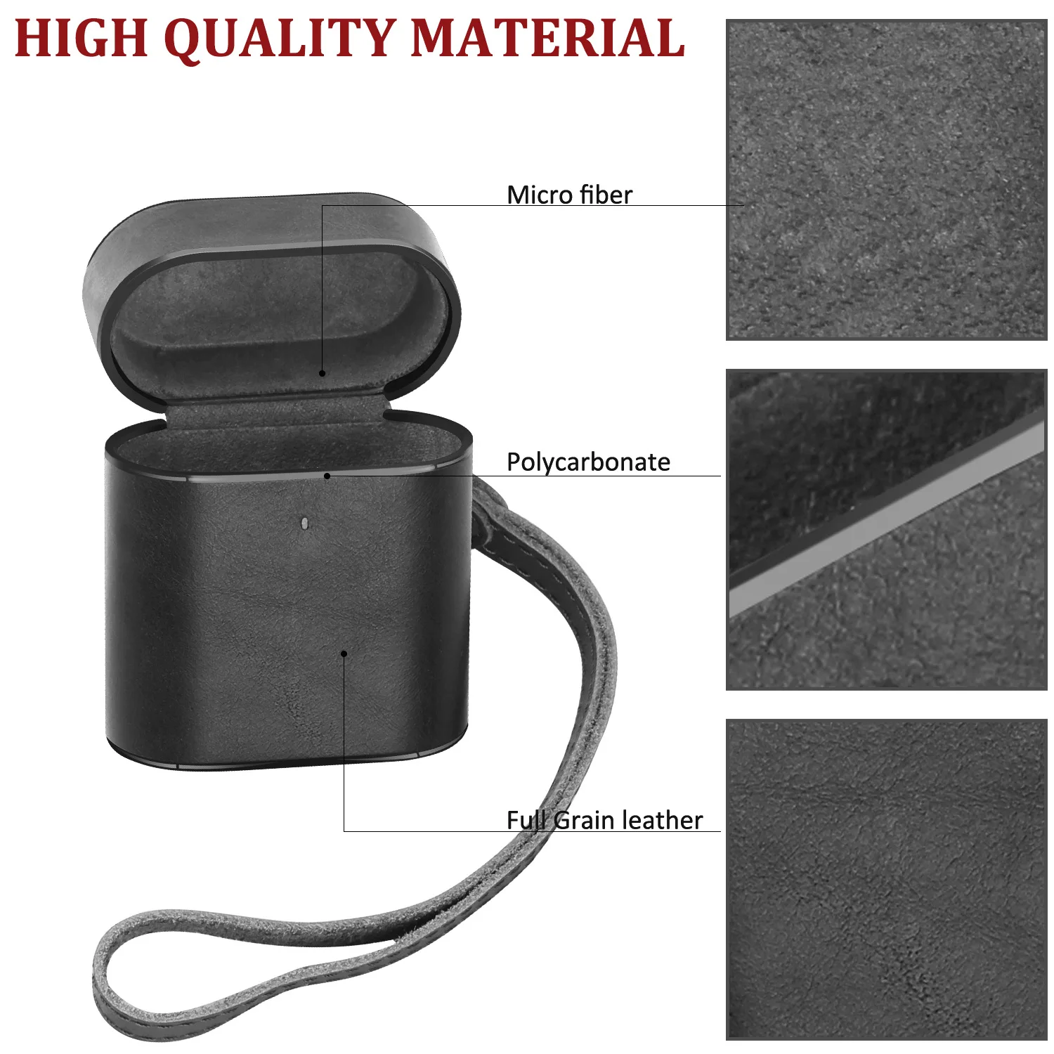 

Suitable for airpods protective sleeve universal earphone shell leather apple bluetooth earphone sleeve for airpods pro case