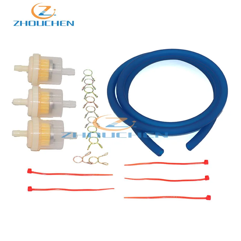 Красочные 4 мм топливный шланг с фильтровальные зажимы Пружинные для мотоцикла