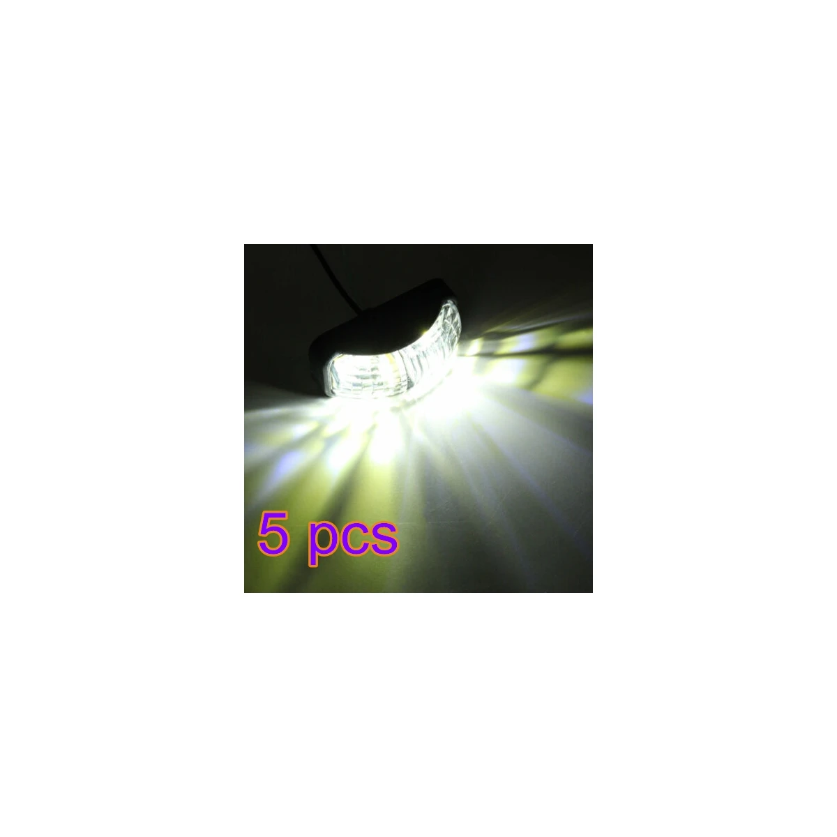 5 шт. Предупреждение светильник диод Овальный клиренса прицепа грузовика