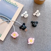 cartoon cable protector cute organizer holder data line cord protective cable winder cover for iphone charging cord