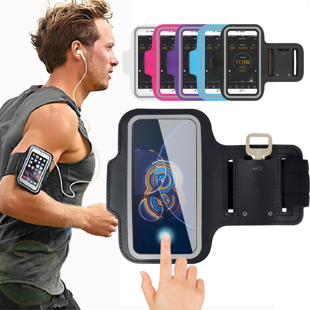 

Sports Running Hand ArmBand for Asus ROG Phone 5S Pro 5 Ultimate 3 Strix Mobile Phone Cover For Asus Zenfone 8 Flip 7 Pro Case