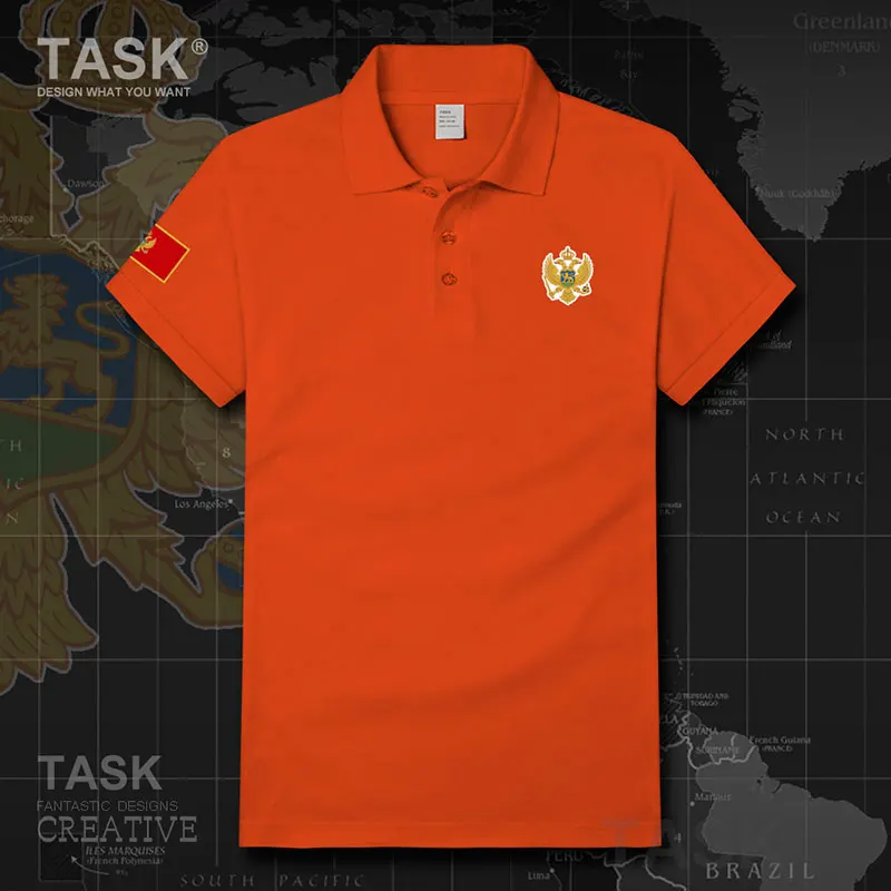 

Army Montenegro MNE Crna Gora Montenegrin ME Black Mountain Tactical Military style cotton short sleeve Polo shirt mens summer