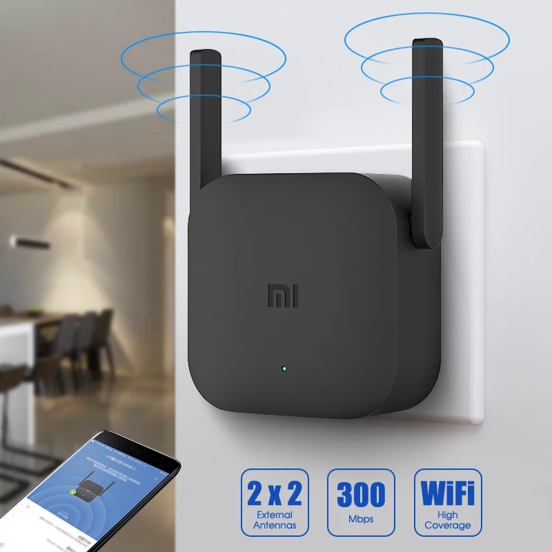 Xiaomi Wi Fi усилитель Pro маршрутизатор 300 Мбит/с 2 4G повторитель беспроводной