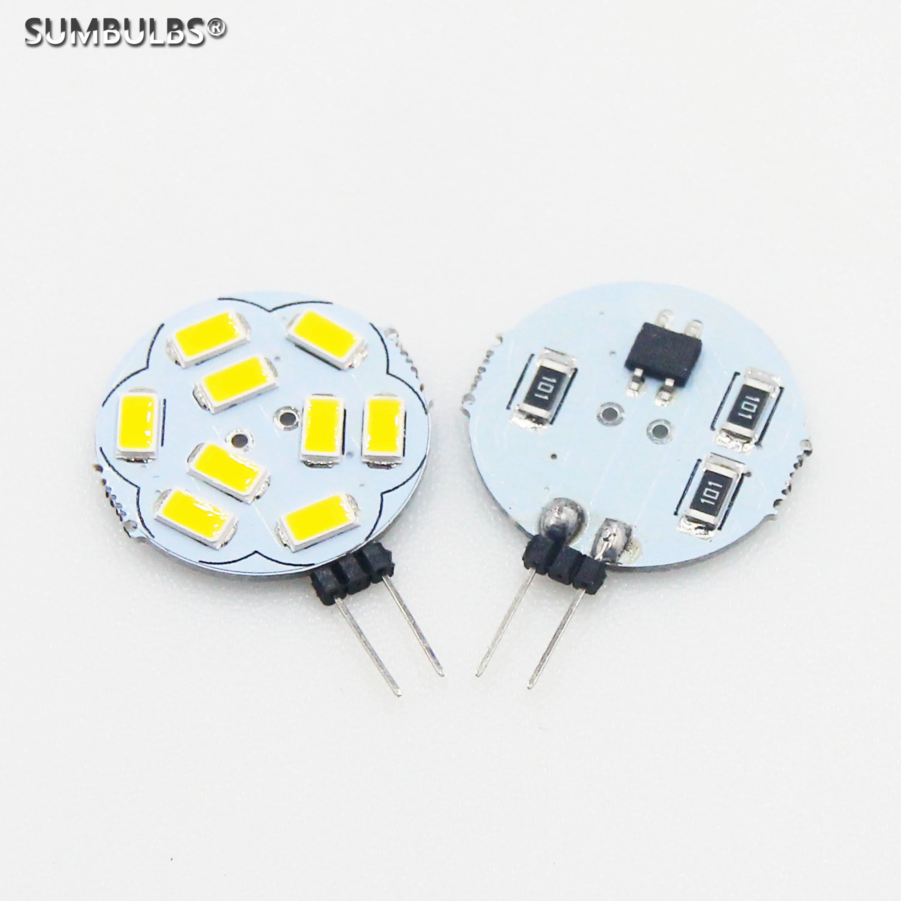 2pcs/Lot G4 LED Bulb Replace Halogen Lamp Light DC 12V Input 5730 SMD 1.8W Socket Warm Cold White | Освещение