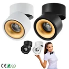 Светодиодный потолочный светильник с регулируемой яркостью 9W12W15W18W Светодиодный потолочный светильник для поверхностного монтажа, складной и вращающийся на 360 градусов светодиодный прожектор COB